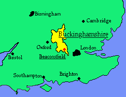 Beaconsfield location map